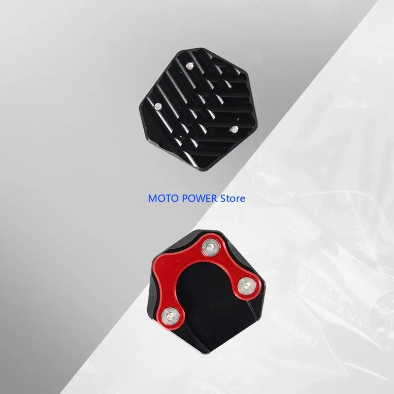 

G7ND Motorcycle Kickstand Side Stand Enlarge Aluminum Extension Pads для