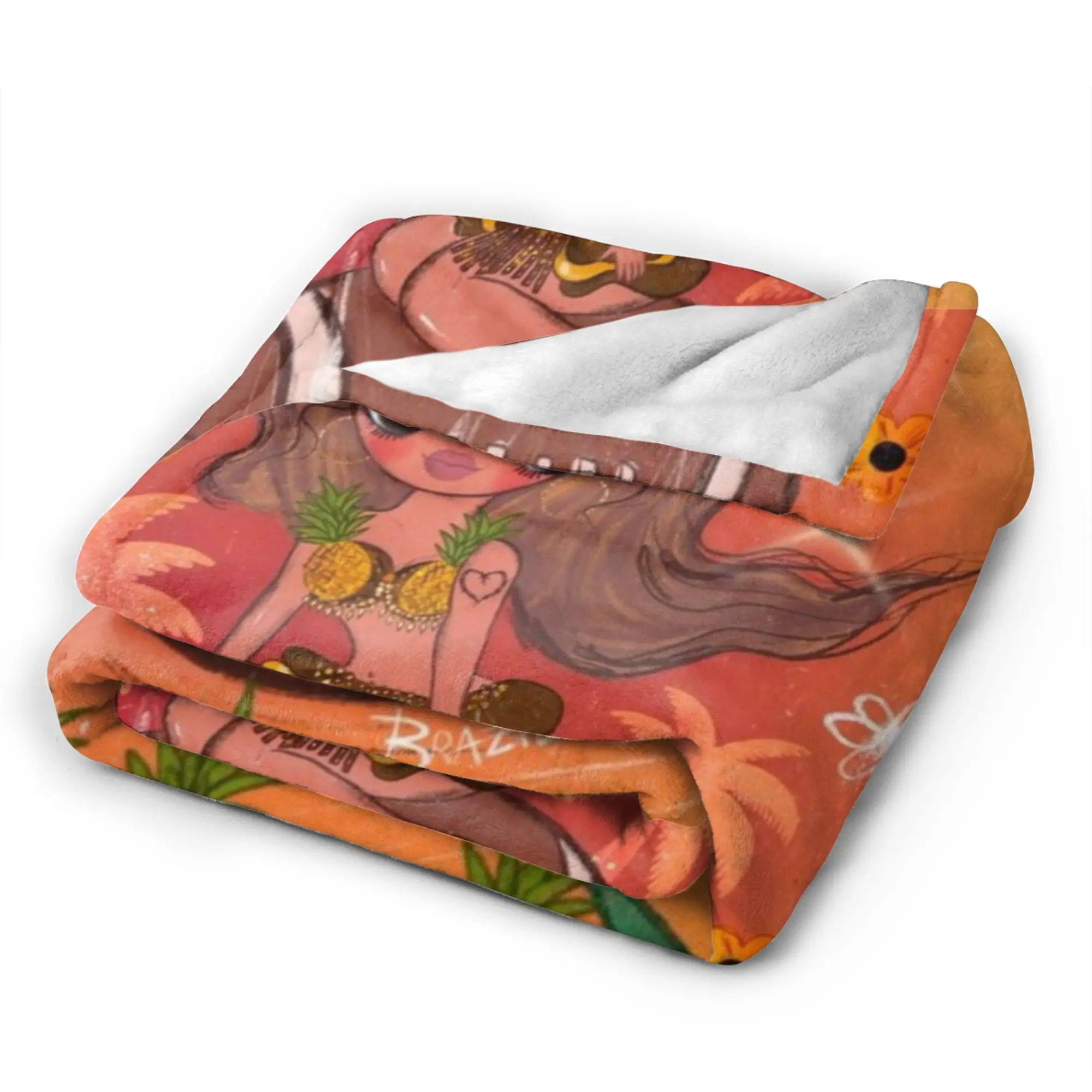 Karol G Tropicoqueta Plush Blanket Child  Flannel Bedding Throws For Couch Bed Warm Soft Custom Quality Bedspread Gift Idea