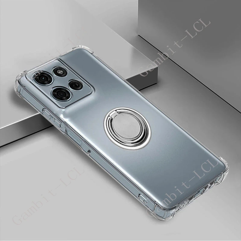 Para motorola moto g 2025 5g g play 4g motog g2025 motogplay suporte de anel traseiro capa de telefone macia original à prova de choque