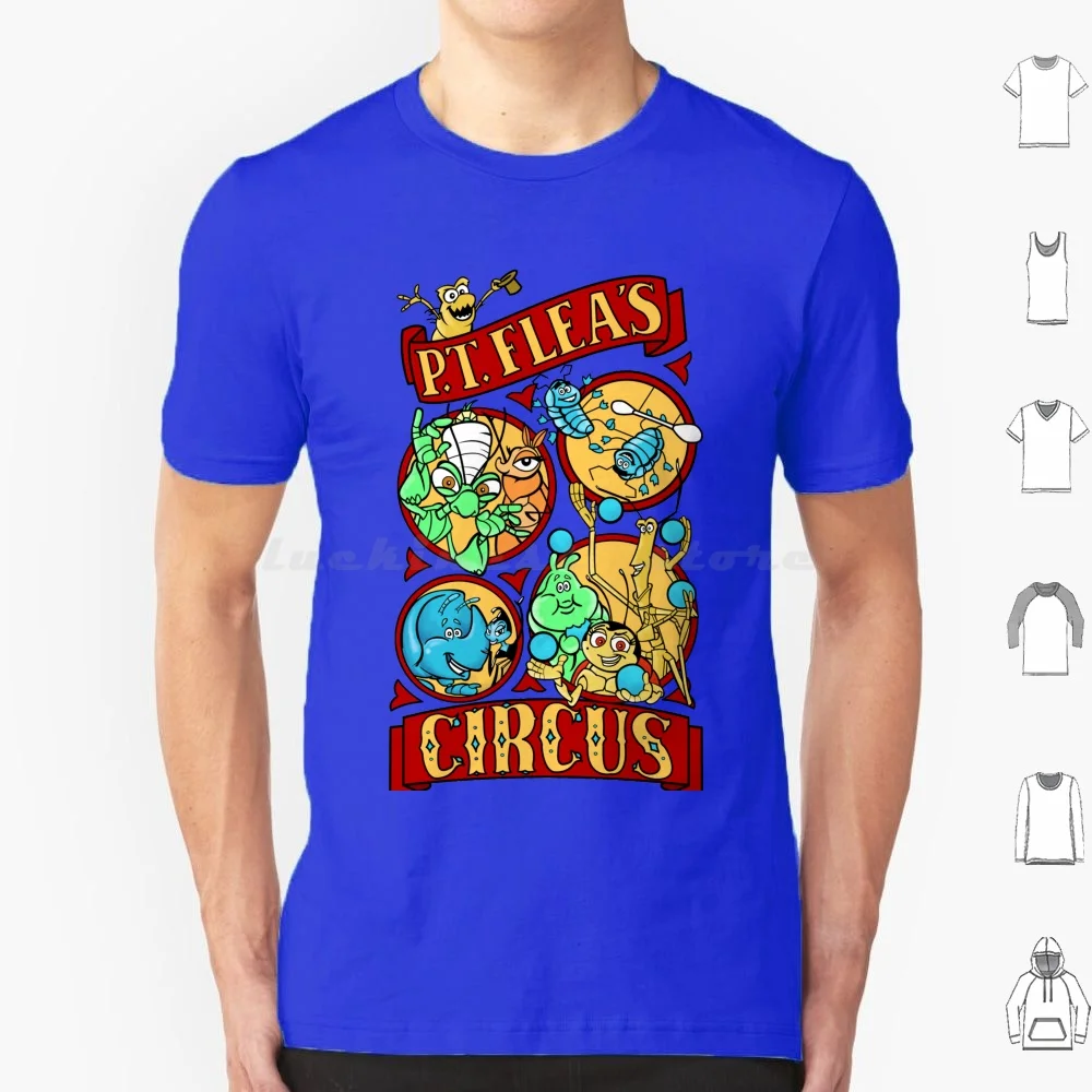 Bug's Circus T-Shirt für Männer, Frauen, Kinder, 6XL, Bug S Bug Flea Circus Atta Flik Heimlich Gypsy Manny Tuck Roll Slim Francis Rosie