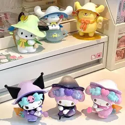 Sanrio My Melody Kuromi Cinnamoroll Magical Tale Blind Box Kawaii Resin Doll Ozdoby na biurko Dekoracje Prezenty urodzinowe