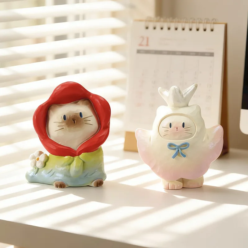 Cat Pai Full Of Vitality Series Blind Box Trendy Toys In-Vehicle Decoration Exquisite Resin Model Mystery Box Surprise Fun Gifts - view 2