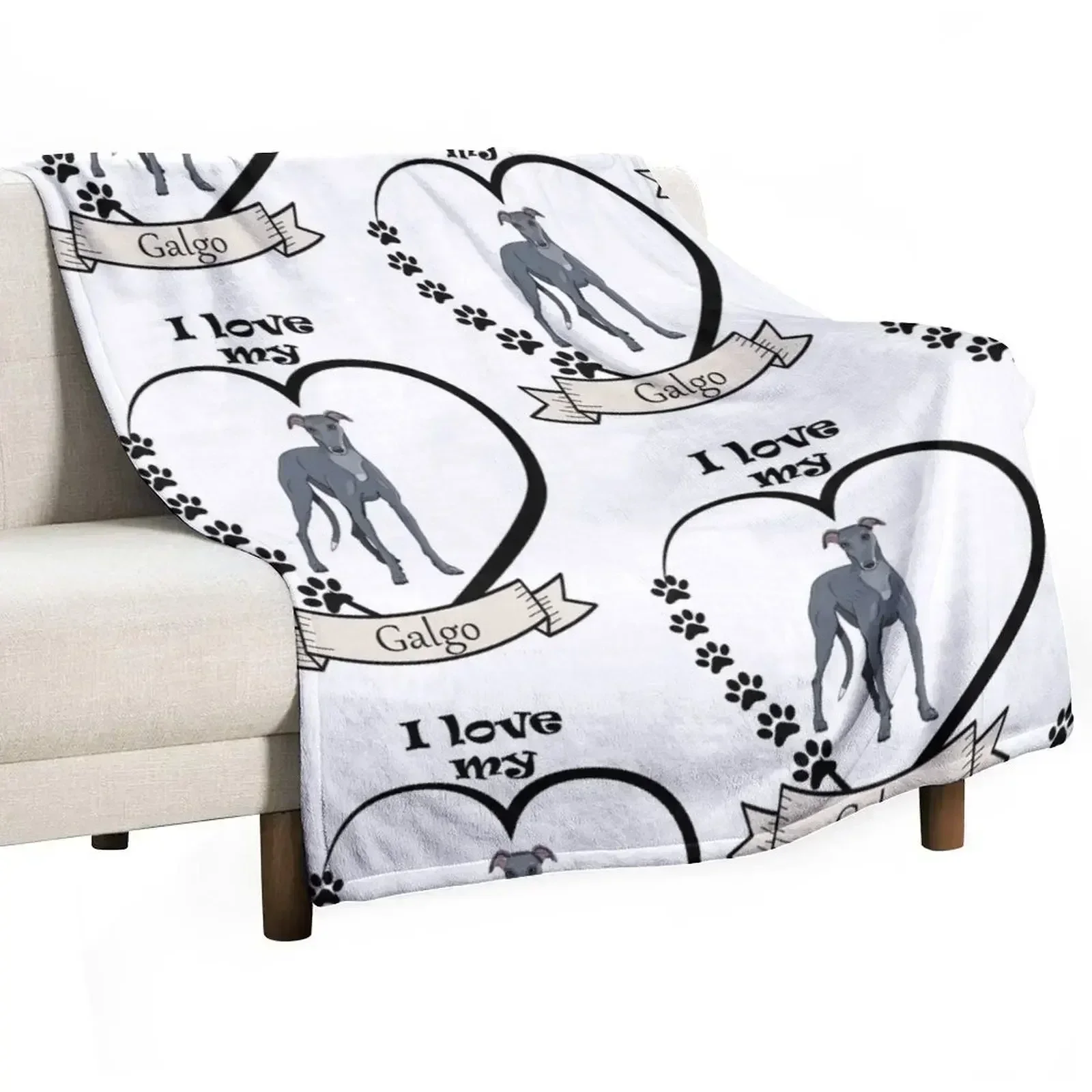 Grey greyhound (galgo) Throw Blanket Travel Thermals For Travel Giant Sofa warm for winter Nap Stuffeds Blankets