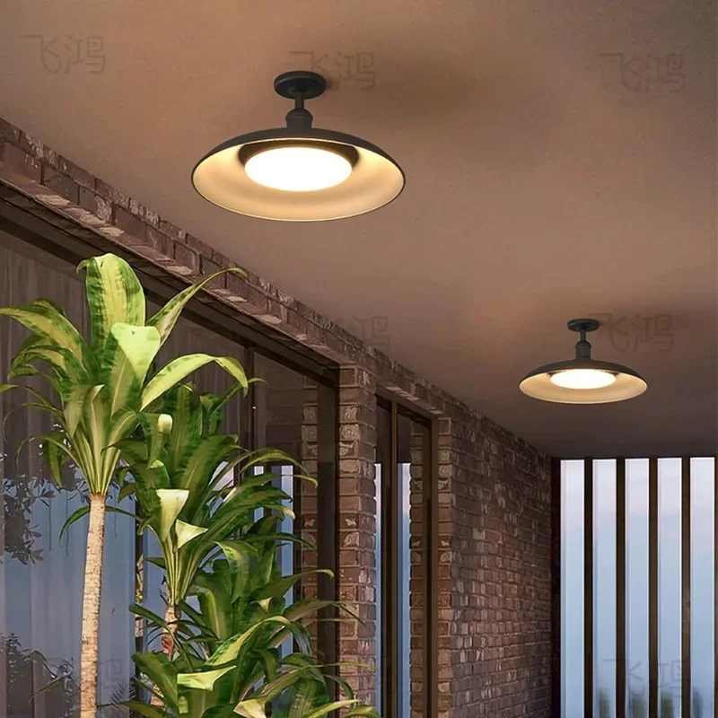 

Outdoor Waterproof Ceiling Light Entrance Hall Industrial Air Door Corridor Balcony Minimalist Courtyard Ceiling Lamps Fixtures