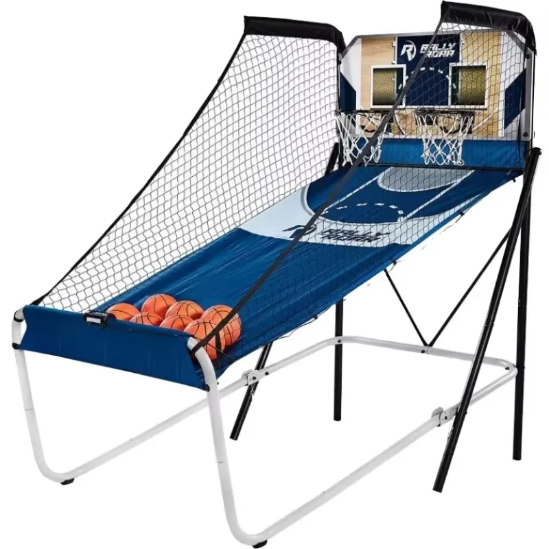 YTYINFactory-Created Foldable Arcade Electronic Basketball Shoot Game Machine Metal Basketball Shooting Simulator Arcade