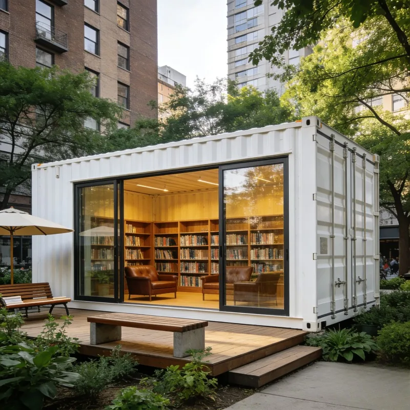 Cost-Effective & Durable Folding Prefab Storage Living Unit Multi-Purpose Container Room for Supermarket Lounge & Site Office