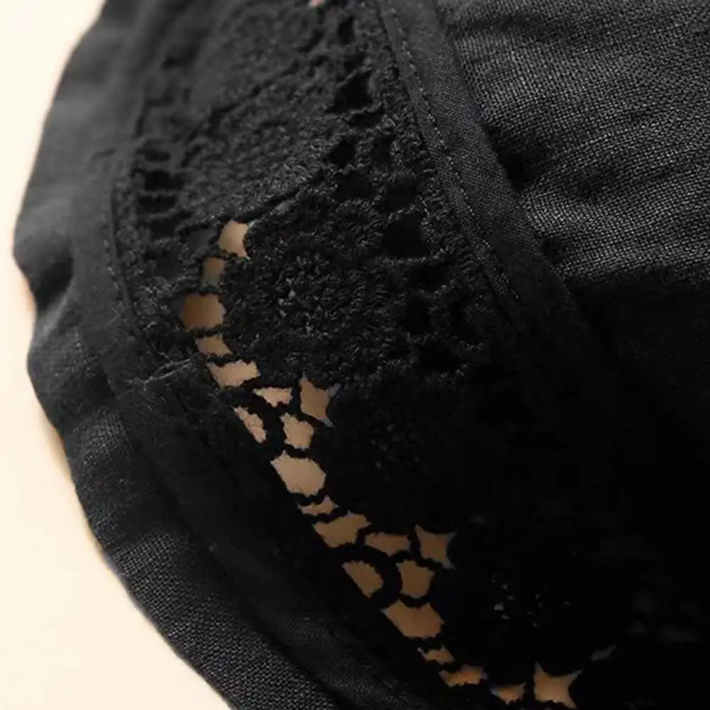 Women Loose High-waisted Shorts Comfortable Wide-leg Shorts Women’s Boho Summer Shorts High-waisted Wide-leg Lace Elastic