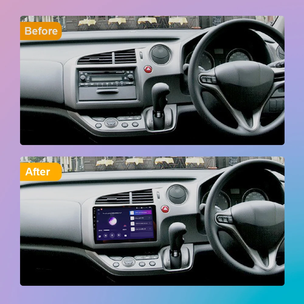 Android 10 For Honda Stream 2 2006 - 2014 Screen TV Car Vehicle GPS Multimedia Monitor Video Autoradio Navigation Stereo Radio