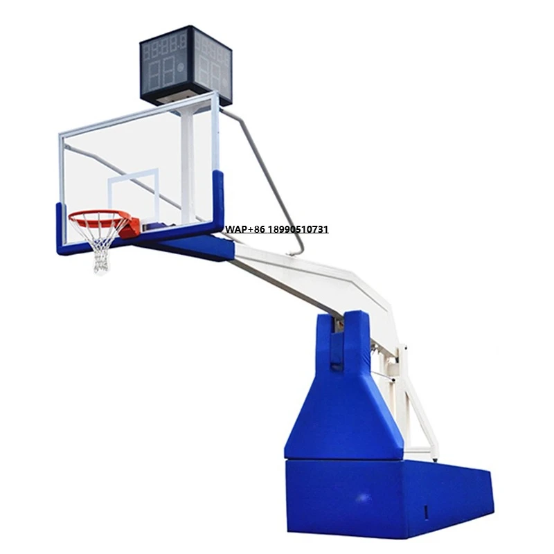 

LDK Sports Equipment Highly Quality Fiba Basketball Stand Professional Basketball Backstop With Fiberglass Basketball Backboard
