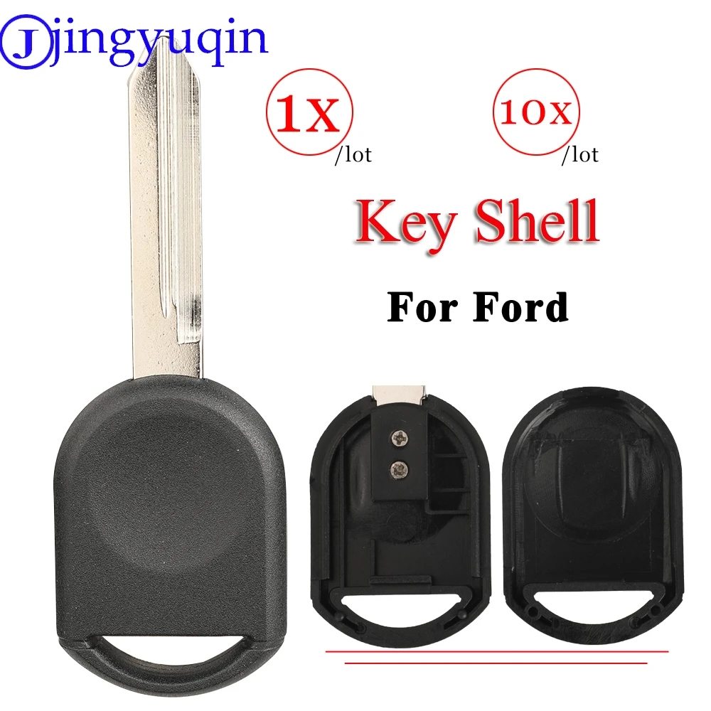 Jingyuqin Transponder Remote Car Key Shell Case Fob For Ford Escape Kuga Maverick Focus Mondeo F150 Mustang F038 Focus Mercury