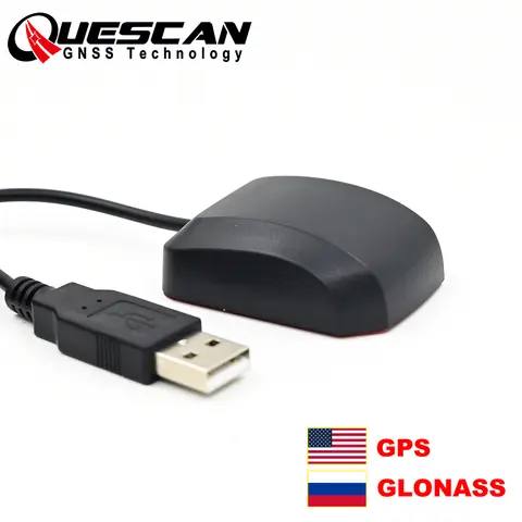 QUESCAN UBX M8N USB GPS GLONASS 안테나 수신기 NMEA 0183 USB GNSS 안테나 (안드로이드, 윈도우용)