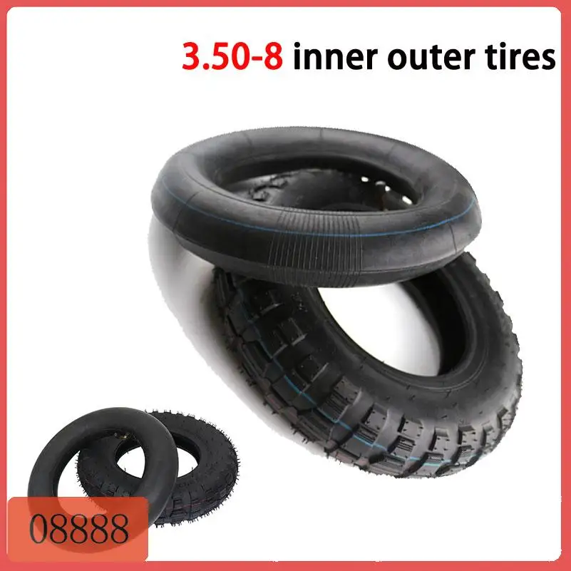 3.50-8 Offroad-Reifen 3.50-8 Schlauch-Set Motorradreifen 3.50x8 Reifen für Roller Go-Kart ATV Dirt Bike