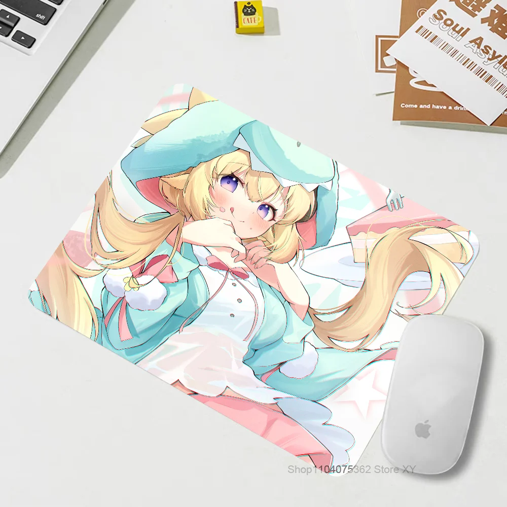 Game Anime Hololive Vtube Tsunomaki Watame Mousepad Small LockEdge Mouse Pad For Gamers Computer Desk Pad Rectangular Anti-slip