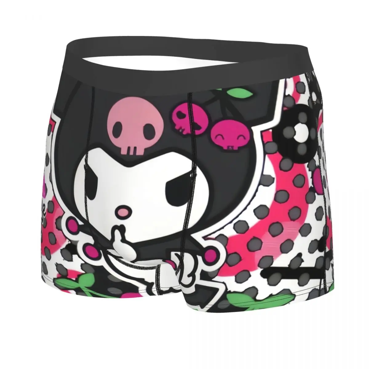 Custom Kuromi Sanrio Anime Underwear Male Printed Boxer Shorts Panties Briefs Soft Underpants