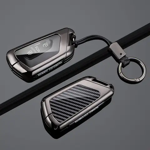 Car Key Case Cover Protect Shell Bag For VW Volkswagen Golf 8 MK8 ID.3 ID.4 Cupra Skoda Octavia A8 SEAT Leon MK4