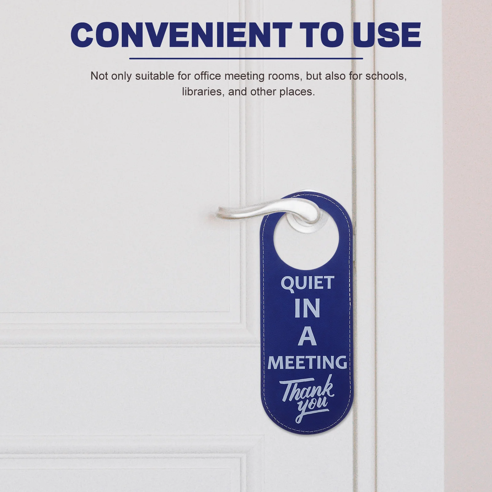 

Quiet Sign Sided Blue Meeting Room Conference Room Door Hanger Door Hanging Office Decorative Plates For Schools Libraries