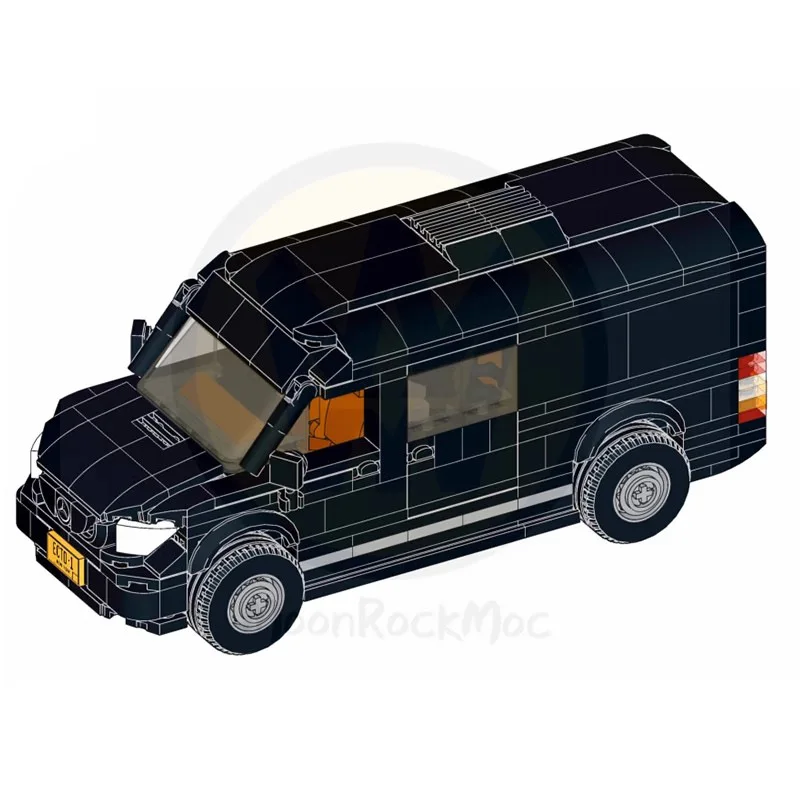 New in Automobile Creativity UCS Sprinter Off-road Car Model Building Block DIY Vehicle Assemble Bricks Toys for KIds XMAS Gifts