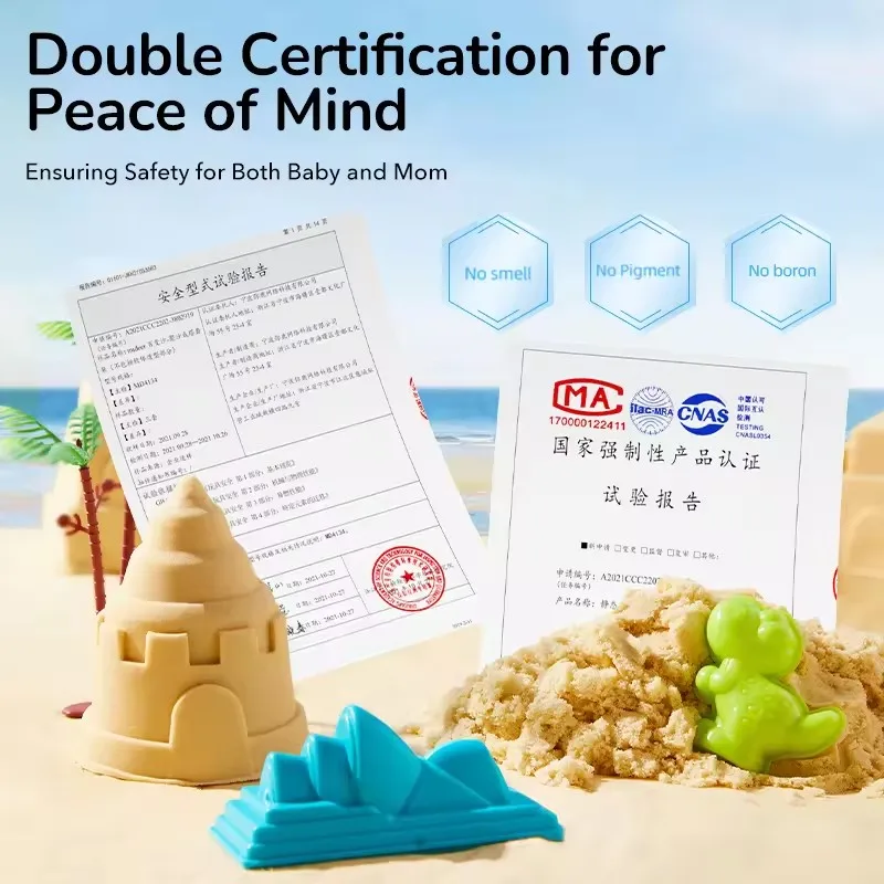مجموعة لعب الرمل السحرية من ميدير مع تخزين صندوق الرمل، مجموعة متنوعة من ألعاب الشاطئ للأطفال، مجموعة رمل مساحة قابلة للتشكيل للأطفال 3 سنوات فما فوق #5