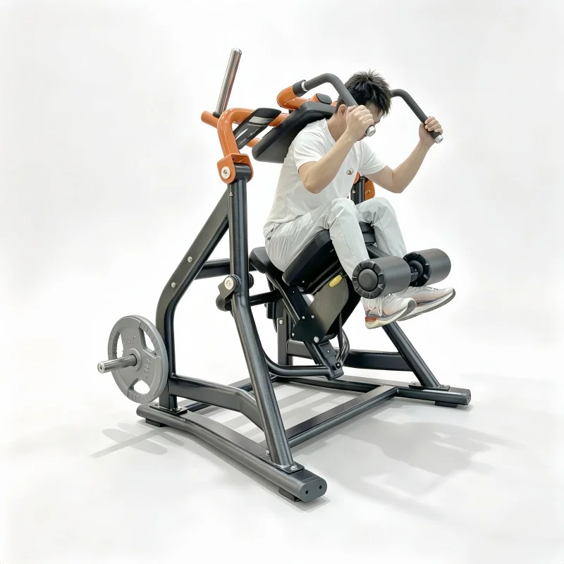 Abdominal Crunch Machine Plate Loaded Adjustable Abdominal Oblique Crunch Machine for Core Strength Training