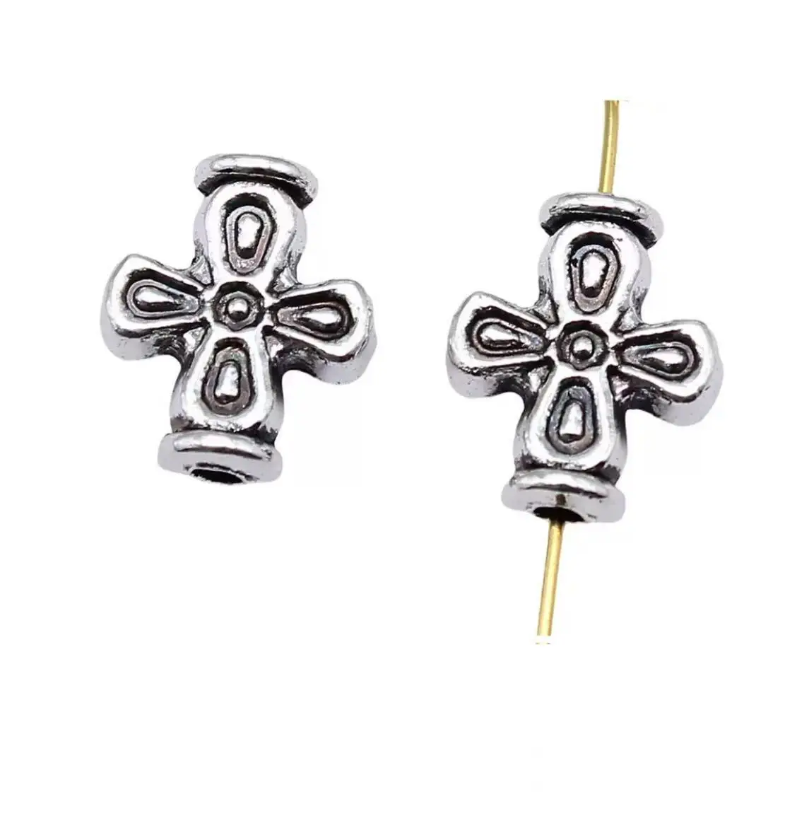 

15pcs 15*12.6mm, hole 2mm Zinc alloy metal Vintage spacer beads for jewelry handmade HW3385