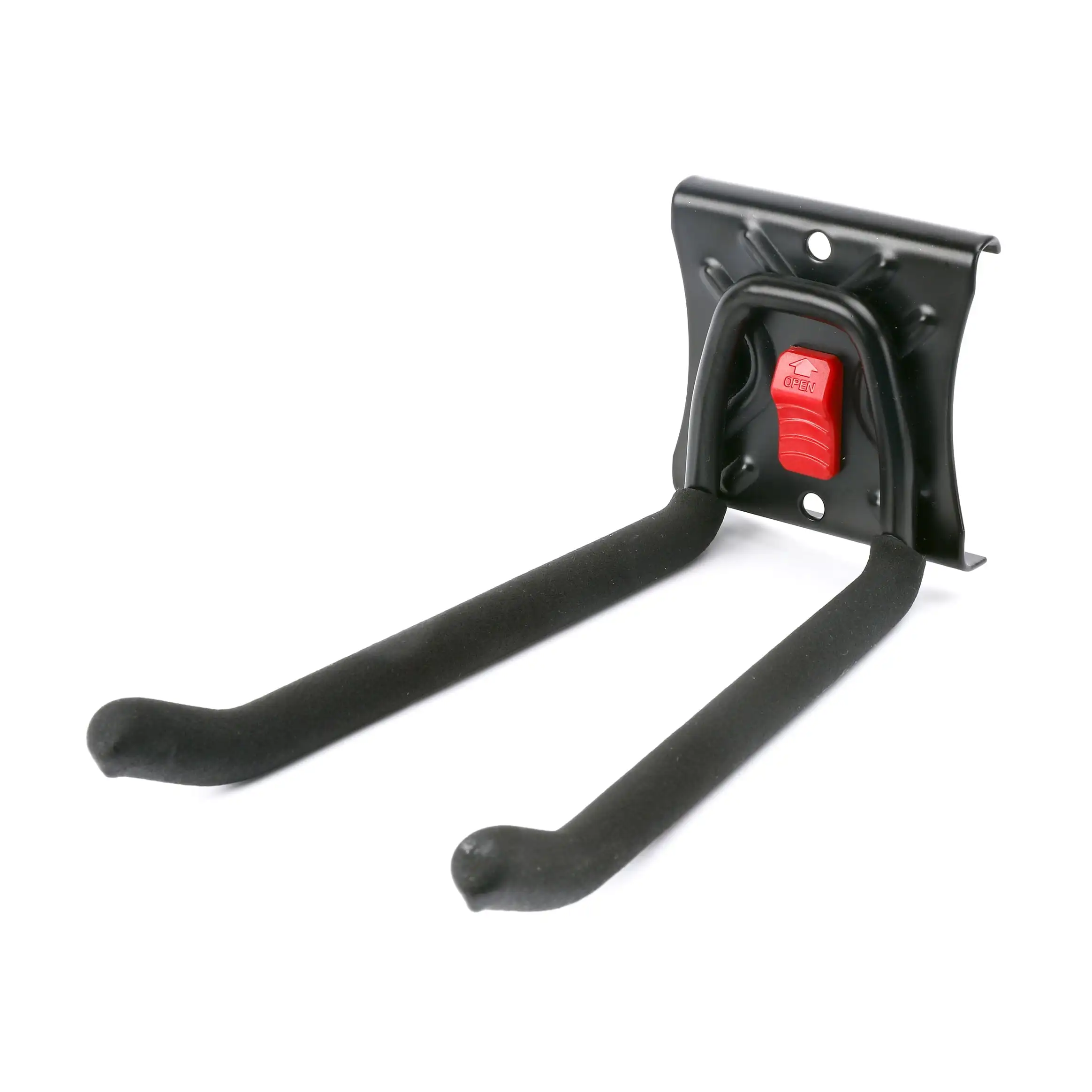 

Quick Release 6-Inch Steel Straight Hook, Wall Mount, Snap Rail System, Organizer Rail