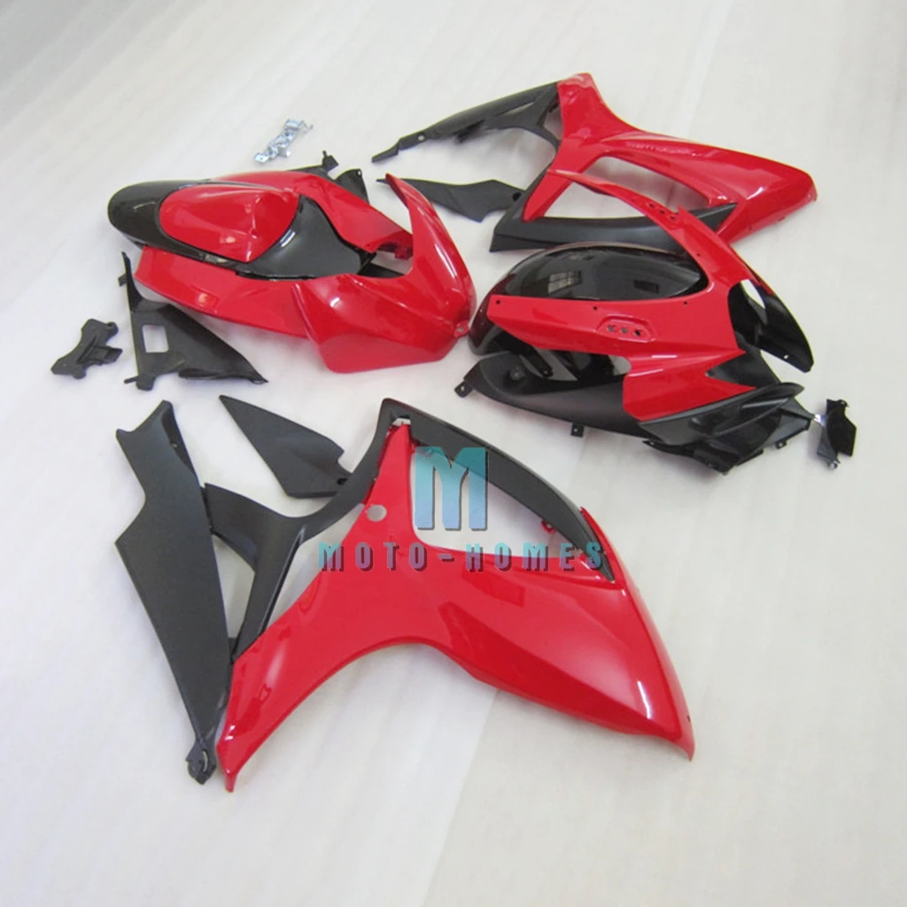 100% Fit Fairing Kits for GSXR600 GSXR750 2006 2007 Injection ABS GSXR 600 750 06 07 Road Racing Wrecked Rebuild Bike Red