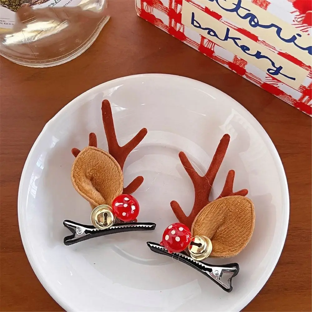 

1 pair Bowknot Christmas Hairpin Santa Claus Sequin Children Deer Antler Hair Clip Christmas Tree Bear Christmas Hat Headabnd