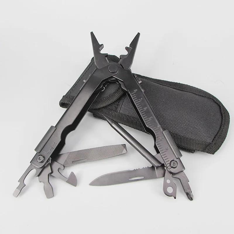 

Multifunction Folding Pliers Stainless Steel Bottle Opener Screwdrivers Outdoor Crimper Wire Cutter Pocket Knife Multi-Tool