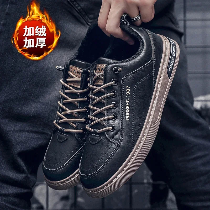 Zapatillas de deporte informales para hombre, botines deportivos y de ocio, mocasines de invierno