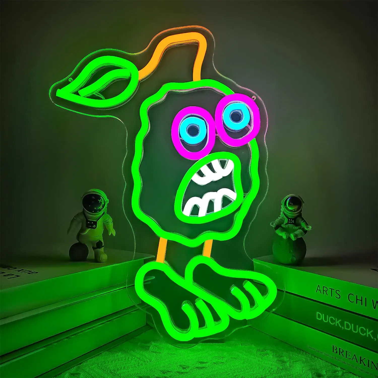 Singing Monsters Neon Sign USB Powered Dimmable LED Neon Lights For Bedroom Game Room Dorm Basement Home Teen Space Wall Decor