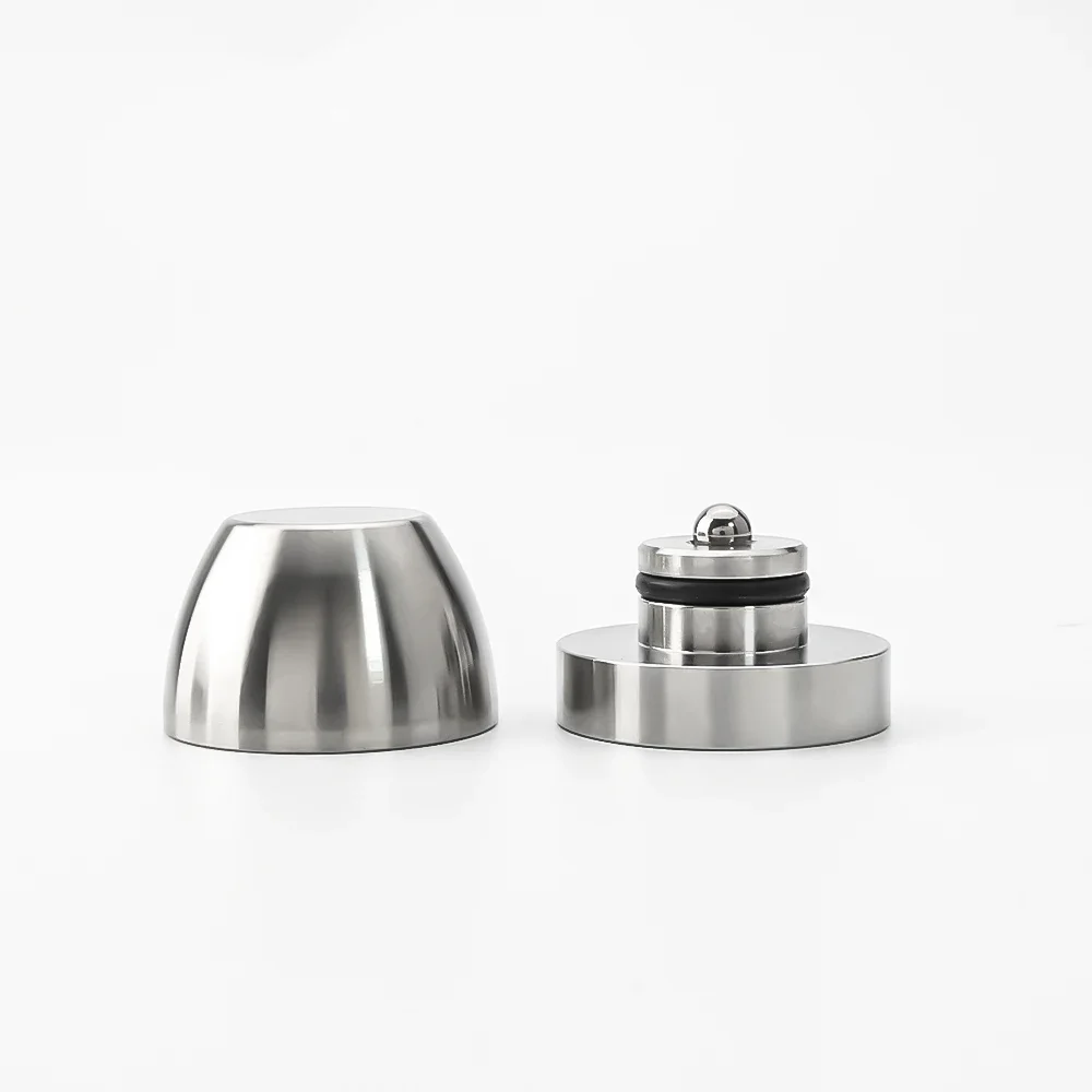HIFI Audio Speaker Amplifier Chassis FE Shock Absorber Stainless Steel Pad Feet Base Nail Isolation Spikes Stand Ceramic Beads