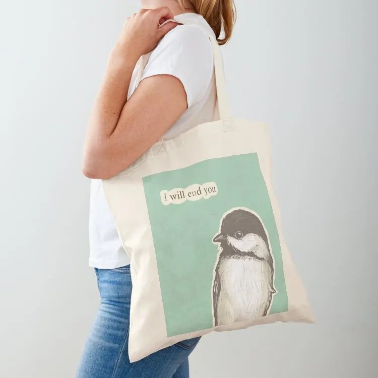 

End You Chickadee Tote Bag ecological bags canvas tote bags shopper bag woman Women's tote bag