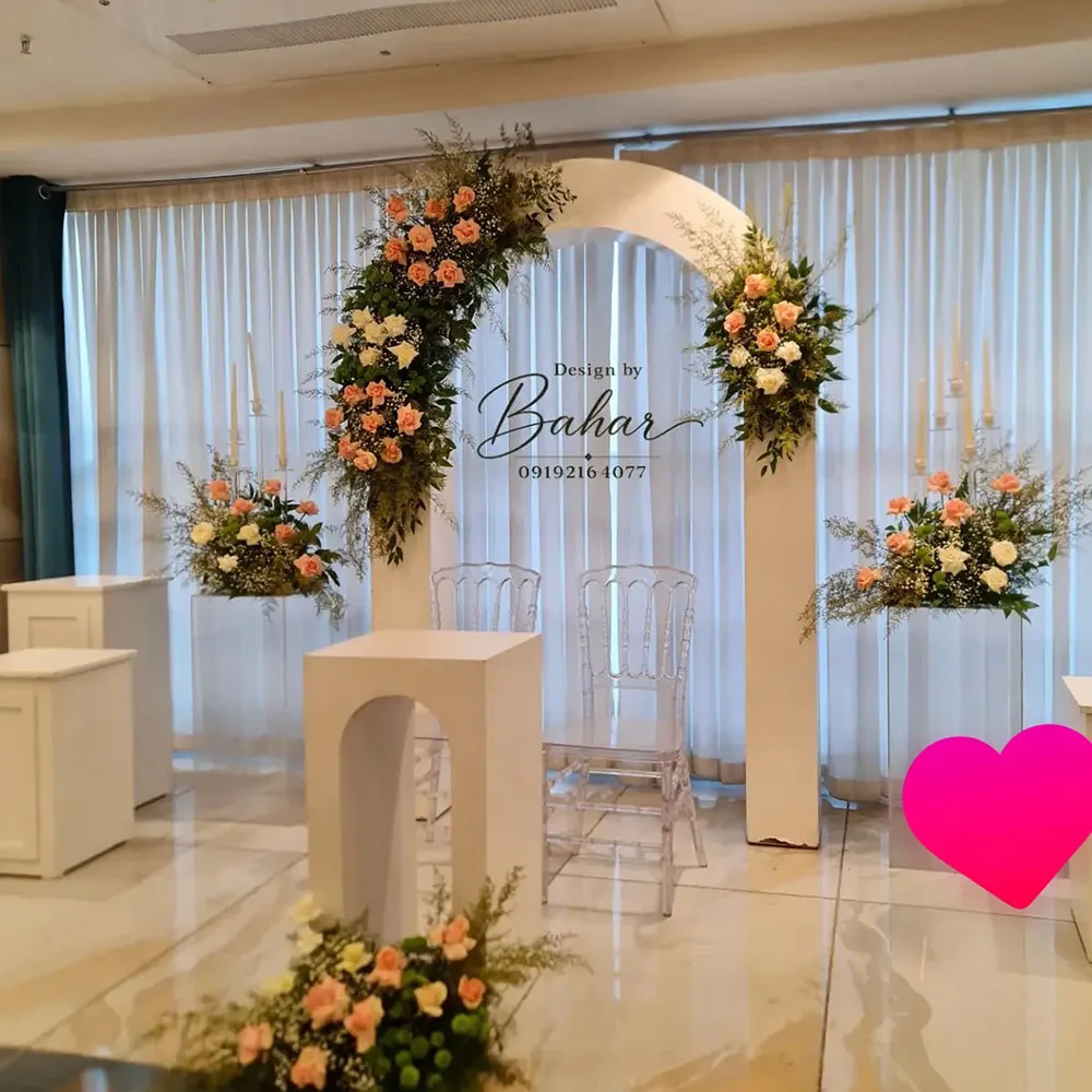 FSDKX Pvc Arch Wall New Design White PVC Background Wedding Backdrop Arch Stage Backdrop Panel for Wed Events