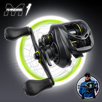 HANDING M1 Fishing Reel 8KG Max Drag Baitcast Reel 6+1 Ball Bearing 7.2:1 Gear Ratio 207G Durable Baitcaster Fishing Reel