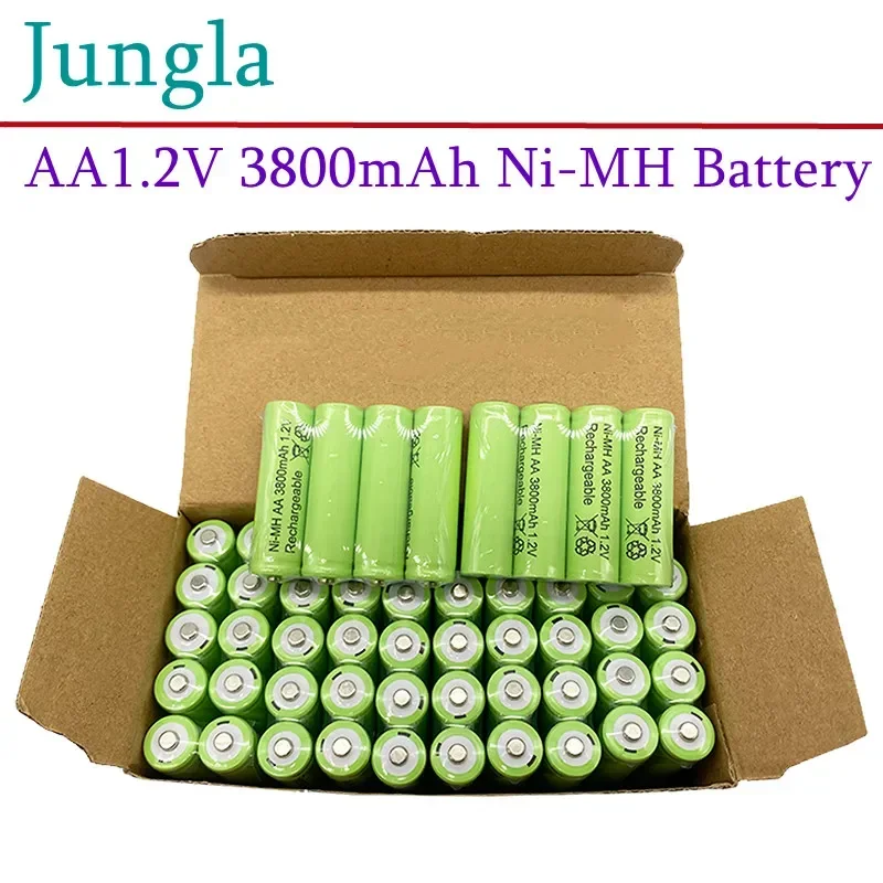 

100% original 1.2V AA battery 3800mah Ni MH Rechargeable AA battery can be used for MP3 LED lamp of toy camera microphone