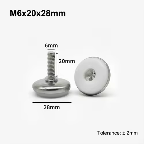 M6 M8 Leveling Foot Screw On Type PP Plastic Furniture Table Chair Sofa Leg Anti-slip Feet Adjustable Leveler Base Bolt Pad - Image 29