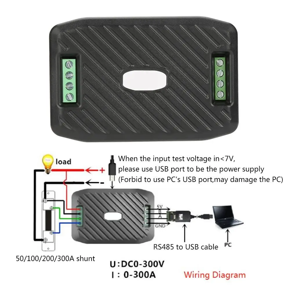 DC Voltage Current Power Energy Meter RS485 Communication Module PZEM017 for Energy Monitoring and Management