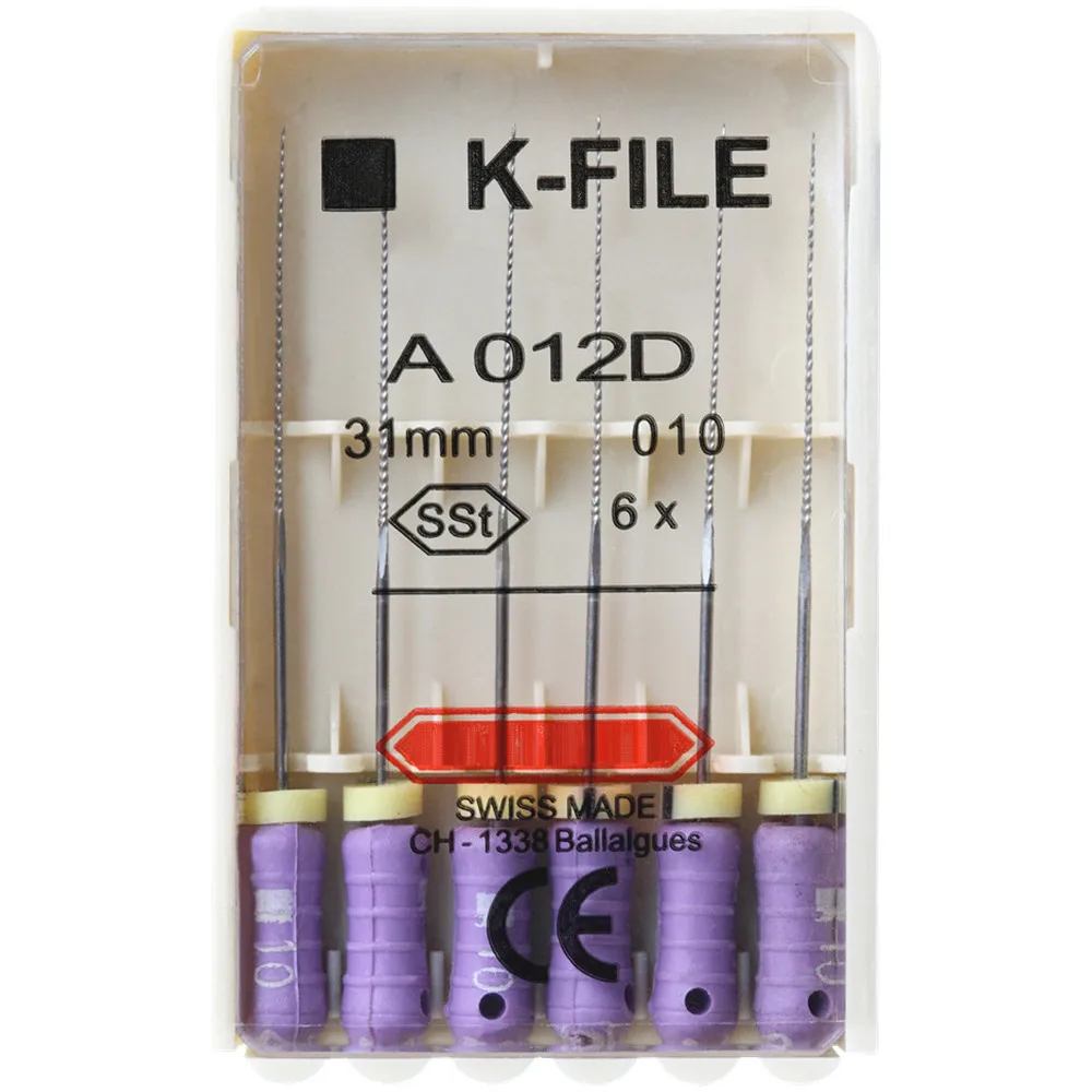 1 opakowanie 21/25/31mm K-FILE dentystyczne ze stali nierdzewnej Endo kanałowe K pilniki ręczne wykorzystują narzędzia do instrumenty laboratoryjne