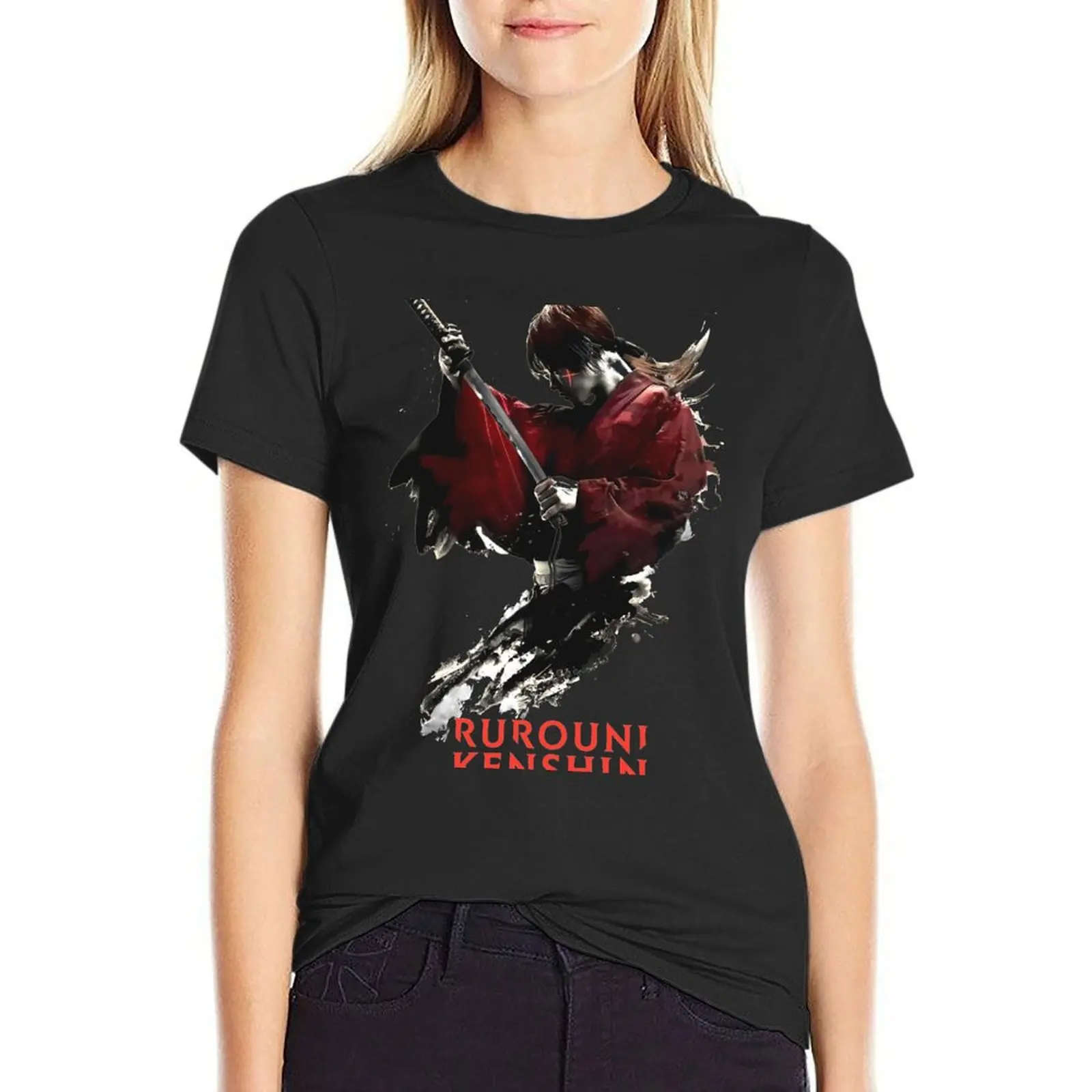 Himura Kenshin Poster T-Shirt animal prinfor sweat t shirt dress Women