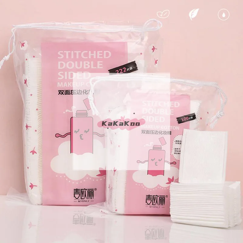 High Quality Disposable Cotton Pad Cosmetic Makeup Remover Cotton Pads Face Cleaning Dissolves And Removes Makeup