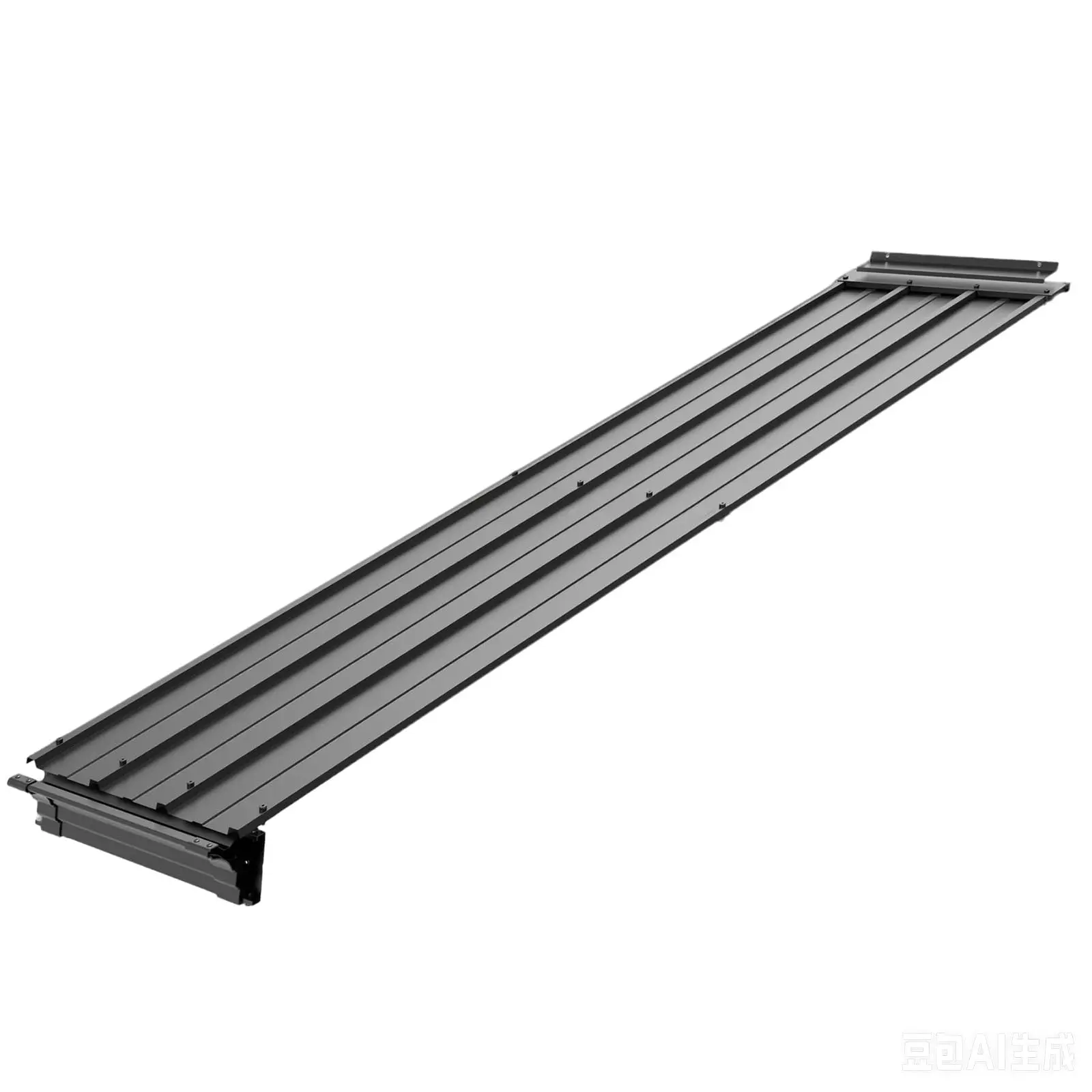 8’x8’ Lean to Gazebo Wall Mounted Hardtop Gazebo with Hidden Drainage System, Galvanized Steel Sloping Roof, Heavy Duty