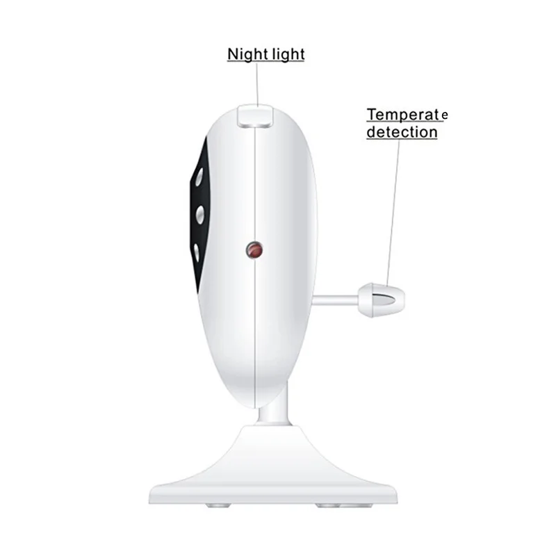 Moniteur sans fil portable pour bébé, audio bidirectionnel, vision nocturne automatique, détection de la température, enfants, soignant du sommeil, éventuelles 880