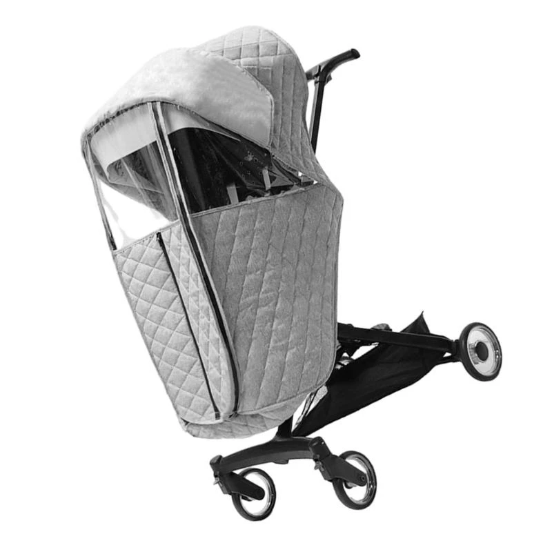 Dust & Water Resistant Rain Cover for Baby Stroller Full Raincoat Winter Thicken Rain Cover Waterproof Rain Cover 15UB