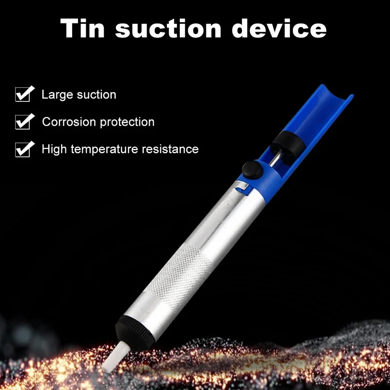 

Aluminum Metal Desoldering Pump Suction Tin Gun Soldering Sucker Pen Removal Vacuum Soldering Iron Desolder Hand Welding Tools