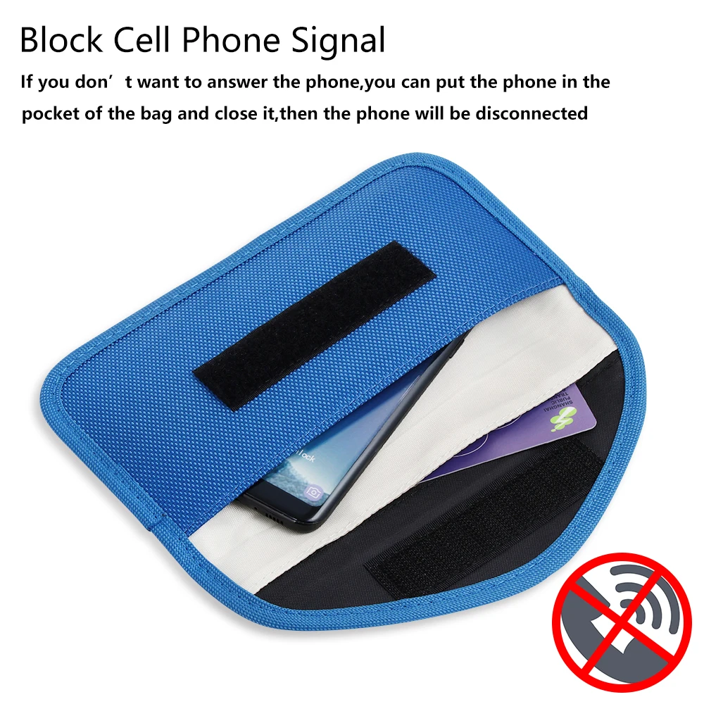 Portable Car Key Signal Blocker Case Faraday Cage Fob Pouch Keyless RFID Blocking Bag RFID Card Protector Car Accessories