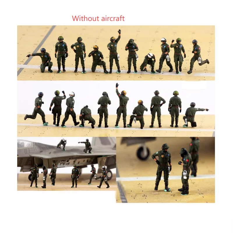 

Масштабная модель 1:72 из смолы: Наземный состав ВВС (10 солдат) для сцен с вертолетами. Коллекционный декоративный подарок для демонстрации.