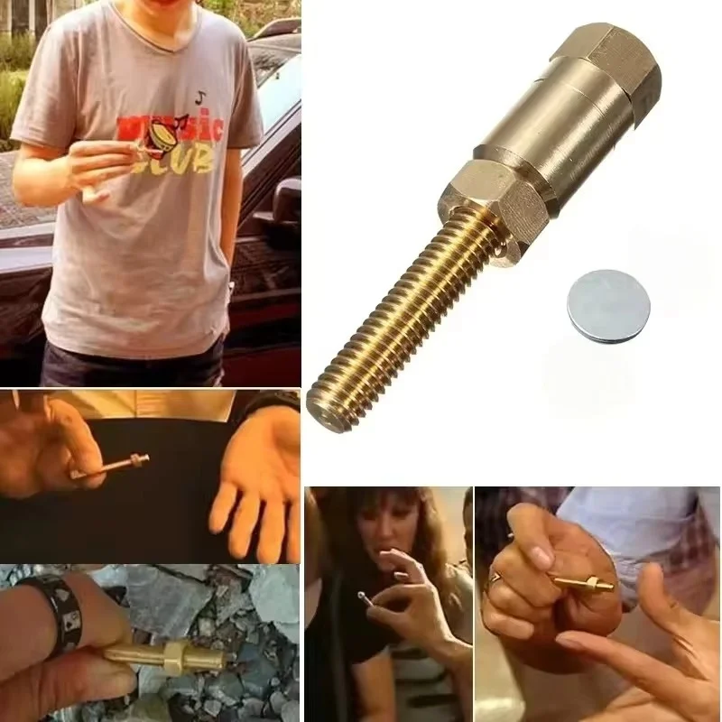 Funny Magic Screw Nut Disengage Trick Toy Close Up Street Magic Prop Interactive Performance Gadget for Magicians and Party