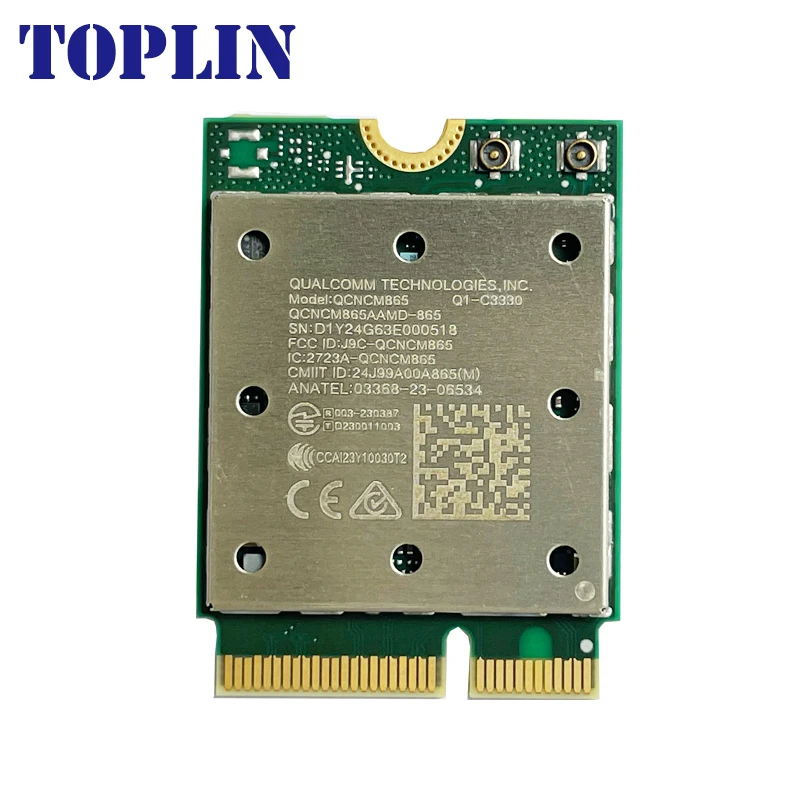 Imagem -02 - Placa de Rede Wifi com Adaptador sem Fio Melhor Que 6e Wlan Apenas para Win 11 Qcncm865 M.2 Bluetooth 5.3 até 5.8gbps 7