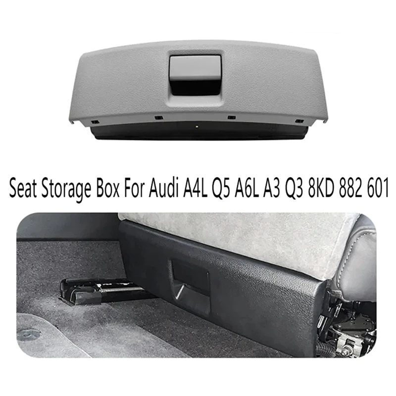 

Grey Electric Seat Storage Box Glove Box Drawer For A4L Q5 A6L A3 Q3 8KD 882 601