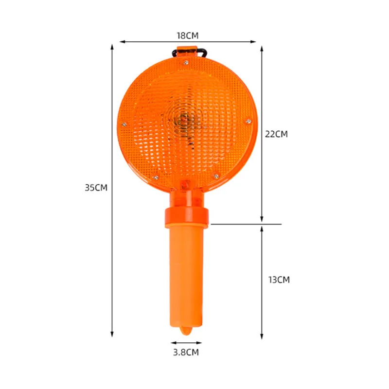 Luci stroboscopiche di avvertimento per la sicurezza del traffico notturno grandi luci circolari per torte a luce piatta e luci a cono stradale possono contenere LED